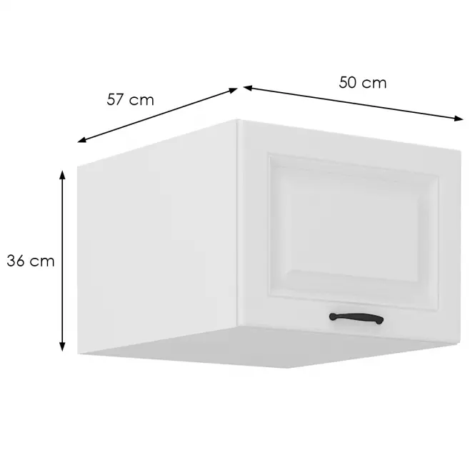 Kuhinjski ormarić Stilo bijeli mat/bijeli 50 Nagu-36 1F,2