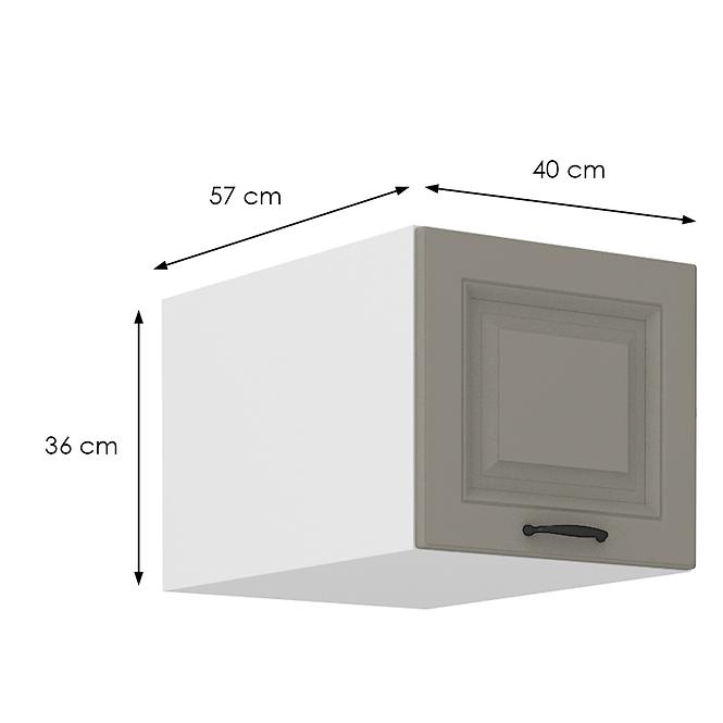 Kuhinjski ormarić Stilo claygrey/bijeli 40 Nagu-36 1F