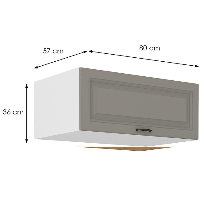 Kuhinjski ormarić Stilo claygrey/bijeli 80 Nagu-36 1F
