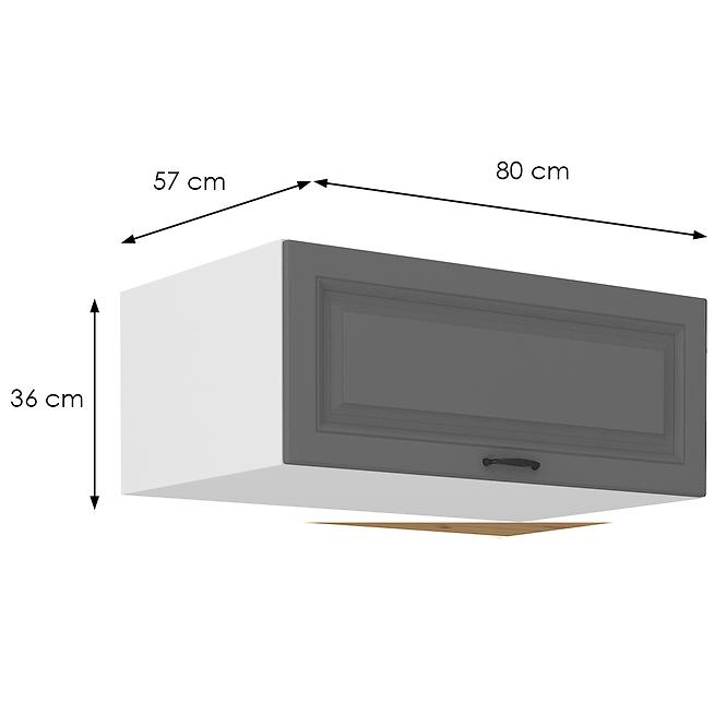 Kuhinjski ormarić Stilo dustgrey/bijeli 80 Nagu-36 1F