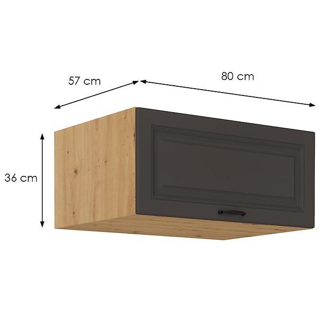 Kuhinjski ormarić Stilo grafit mat/artisan 80 Nagu-36 1F