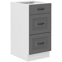 Kuhinjski ormarić Stilo dustgrey/bijeli 40D 3S BB