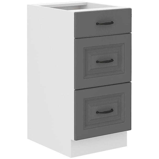 Kuhinjski ormarić Stilo dustgrey/bijeli 40D 3S BB