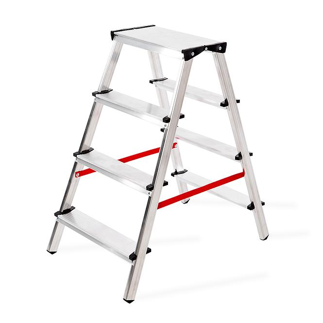 Aluminijske ljestve dvostrane 4 gazišta 125 kg