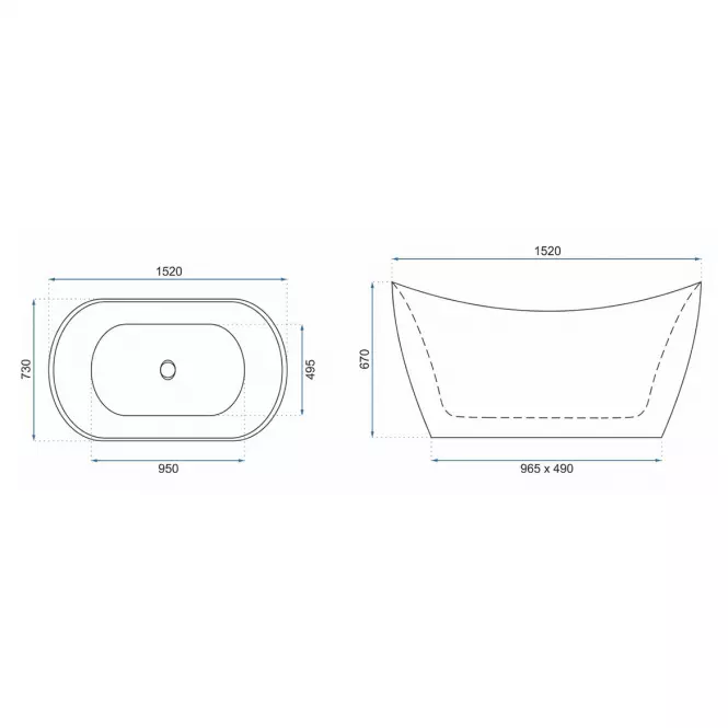 Samostojeća kada Kerrano 150 REA-W2002,2