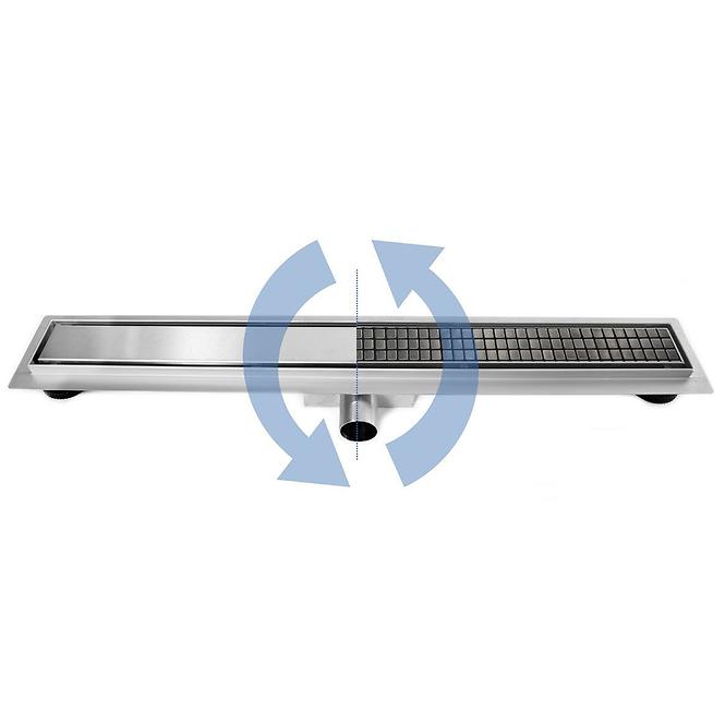 Linearna tuš kanalica Neo&Pure N Pro 800 brušeni čelik
