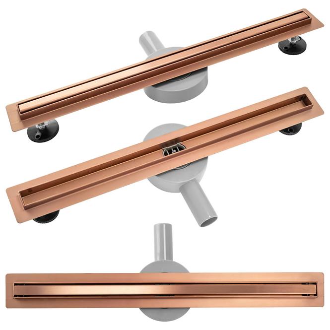 Linearna tuš kanalica Rea G0653 Neo Slim Pro 800 brušeni bakar