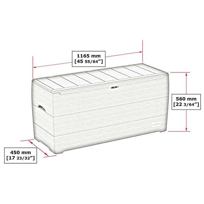 Vrtna kutija DURABOX 270 L sivi