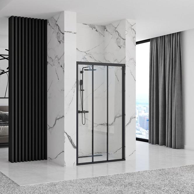 Tuš vrata Alex 90x190 black Rea K9638