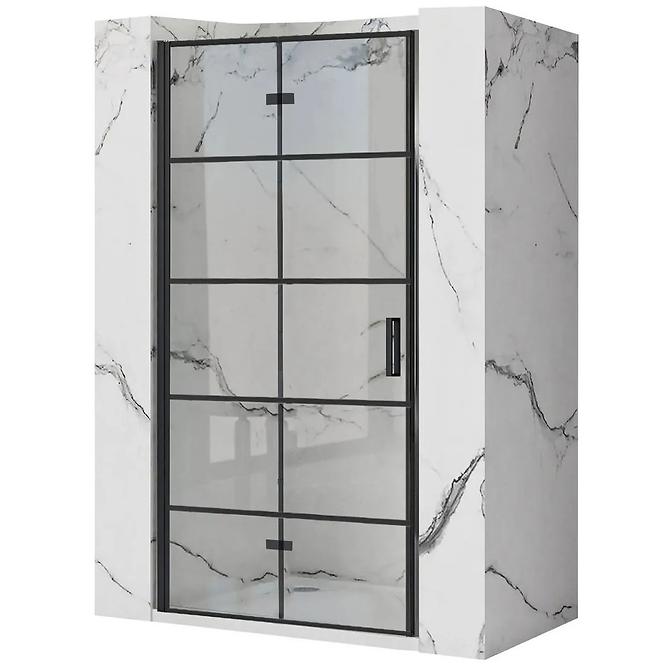 Tuš vrata Molier 80x190 black Rea K8537