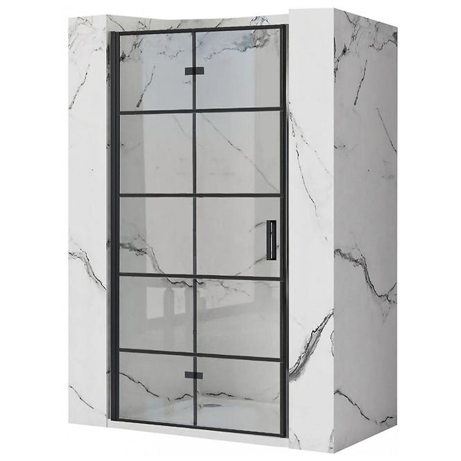 Tuš vrata Molier 80x190 black Rea K8537