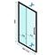 Tuš vrata Rapid Slide 100x195 black Rea K6400,6