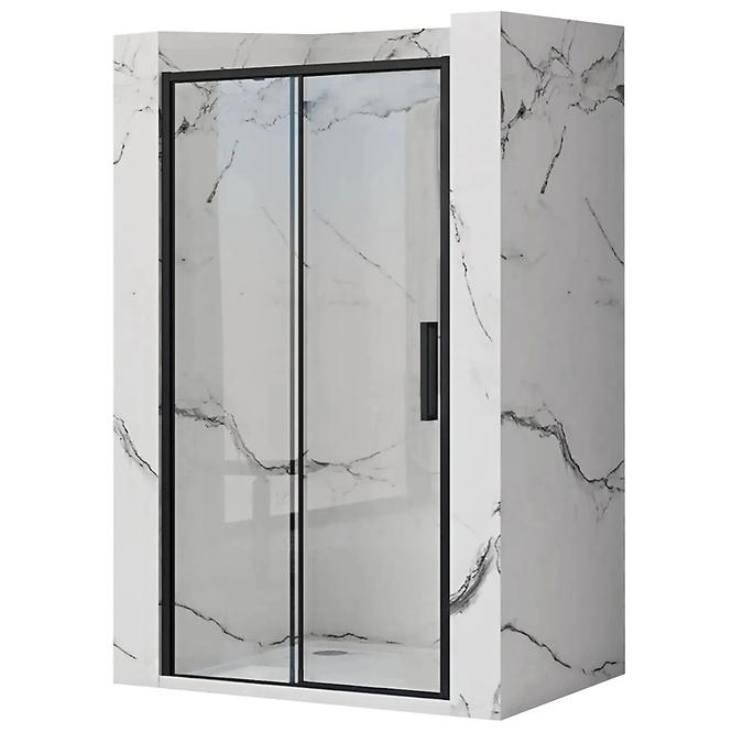 Tuš vrata Rapid Slide 160x195 black Rea K6406