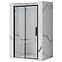 Tuš vrata Rapid Slide 160x195 black Rea K6406
