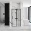 Tuš vrata Rapid Slide 160x195 black Rea K6406,4