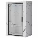 Tuš vrata Rapid Swing 100x195 black Rea K6410