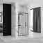 Tuš vrata Rapid Swing 100x195 black Rea K6410,3