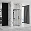 Tuš vrata Rapid Swing 100x195 black Rea K6410,3