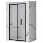 Tuš vrata Rapid Fold 80x195 black Rea K6418