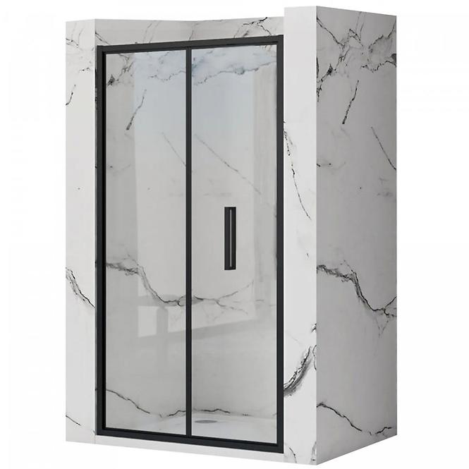 Tuš vrata Rapid Fold 80x195 black Rea K6418