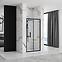 Tuš vrata Rapid Fold 80x195 black Rea K6418,7