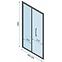 Tuš vrata Rapid Fold 90x195 black Rea K6419,7