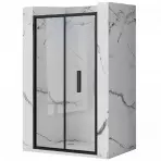 Tuš vrata Rapid Fold 100x195 black Rea K6418