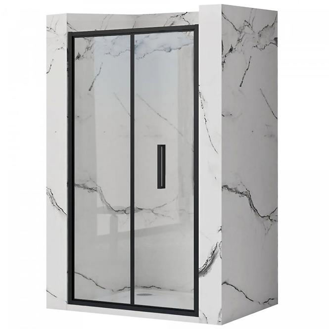 Tuš vrata Rapid Fold 100x195 black Rea K6418