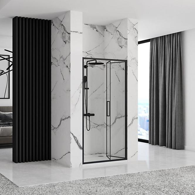 Tuš vrata Rapid Fold 100x195 black Rea K6418