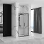 Tuš vrata Rapid Fold 100x195 black Rea K6418,2