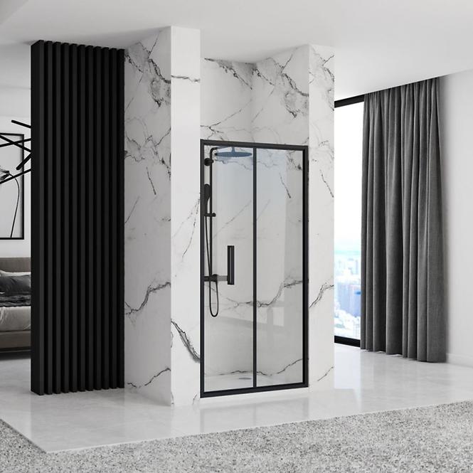 Tuš vrata Rapid Fold 100x195 black Rea K6418