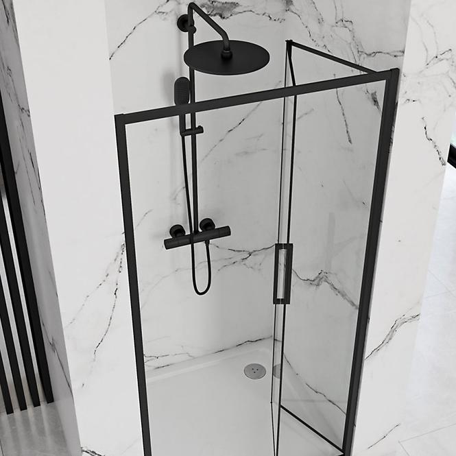 Tuš vrata Rapid Fold 100x195 black Rea K6418