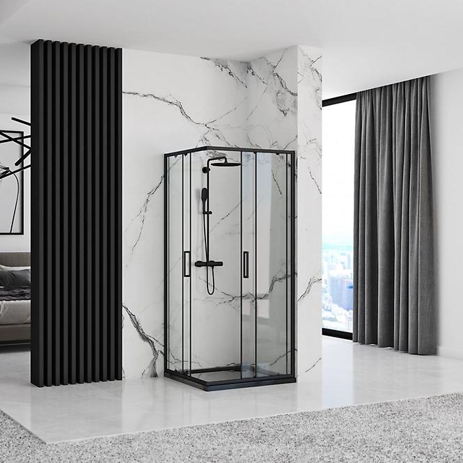 Tuš kabina Punto Rea K4806 100x80x190 black