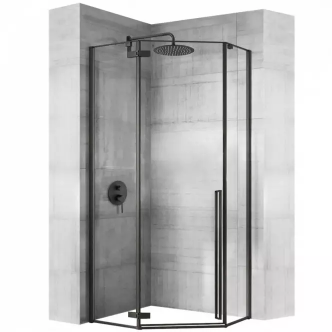 Tuš kabina Diamond Rea K5623 100x100x195 black