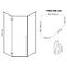 Tuš kabina Diamond Rea K6616 100x100x195 gold,2