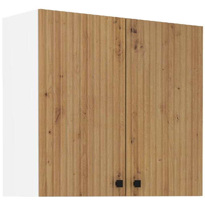 Kuhinjski ormarić Mia hrast artisan/bijeli 80g-72 2f