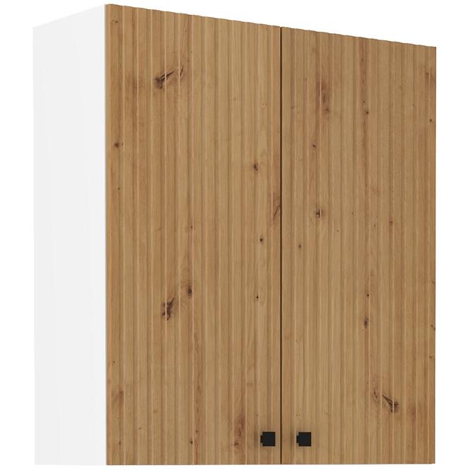 Kuhinjski ormarić Mia hrast artisan/bijeli 80g-90 2f