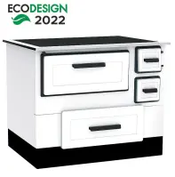 Štednjak Alfa 55 5,1 kW lijevi bijeli Eco