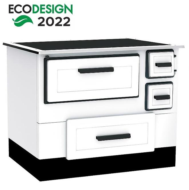 Štednjak Alfa 55 6 kW lijevi bijeli Eco