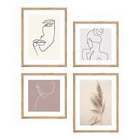 Set slika, 2 slike 30x30 cm i 2 slike 30x40 cm 107x