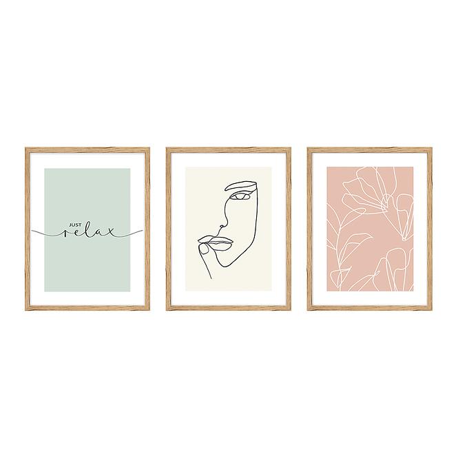 Set slika, 3 slike 30x40 cm 107x43 cm