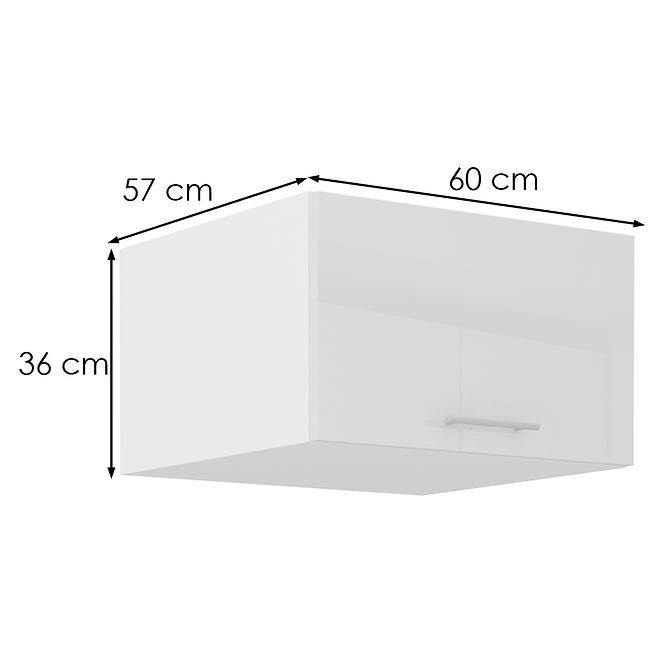 Kuhinjski ormarić Lara 60 NAGU-36 1F MDF bijeli sjaj