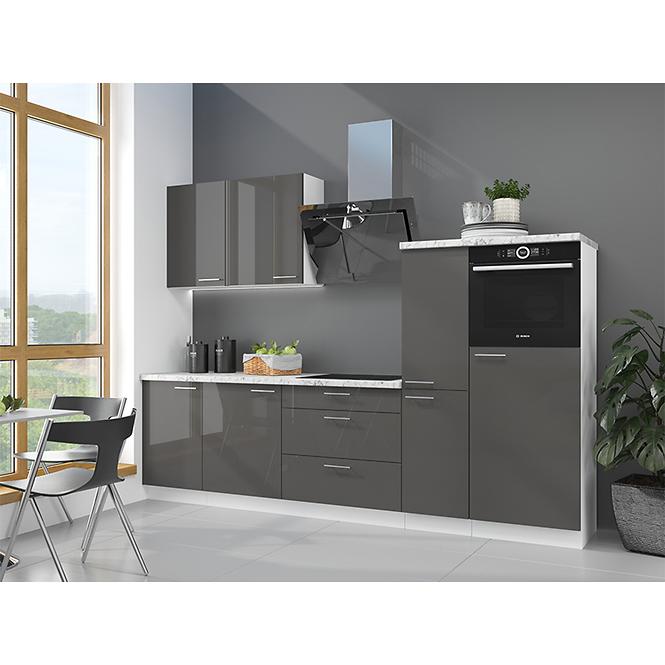 Kuhinjski ormarić Lara 60 NAGU-36 1F MDF sivi sjaj