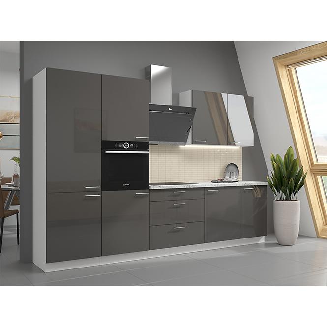 Kuhinjski ormarić Lara 60 NAGU-36 1F MDF sivi sjaj