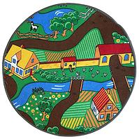 Tepih Kids Farm 0.8/0.8 Round Zeleno