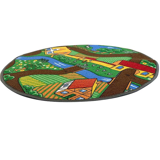 Tepih Kids Farm 0.8/0.8 Round Zeleno
