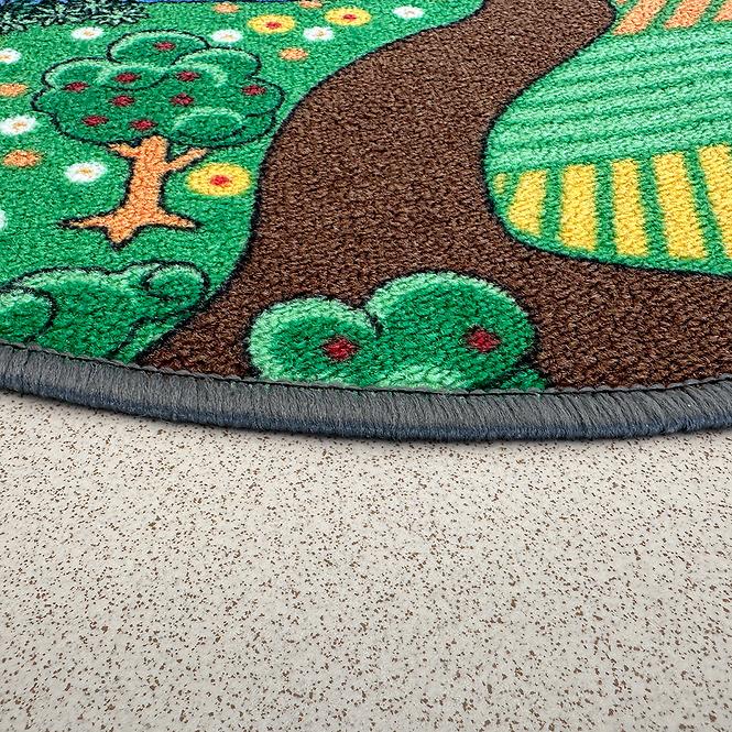 Tepih Kids Farm 0.8/0.8 Round Zeleno