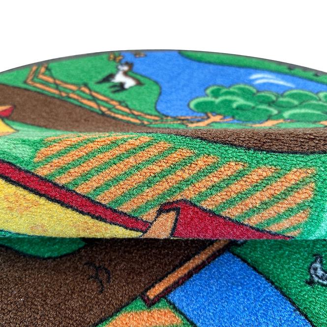 Tepih Kids Farm 0.8/0.8 Round Zeleno
