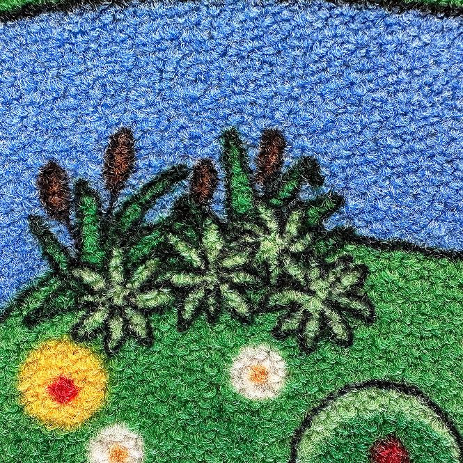 Tepih Kids Farm 0.8/0.8 Round Zeleno