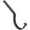 Ravna kuka za oluk 64-182  čelik 125 mm Bryza smeđa RAL 8017,2